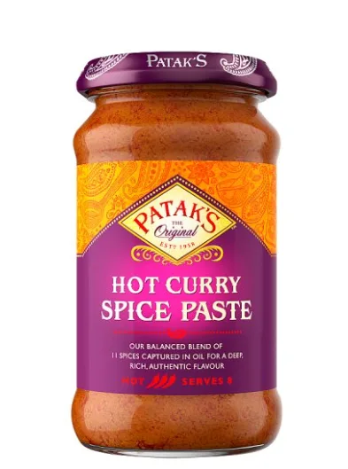 Pataks Extra Hot Curry Paste, 300 g