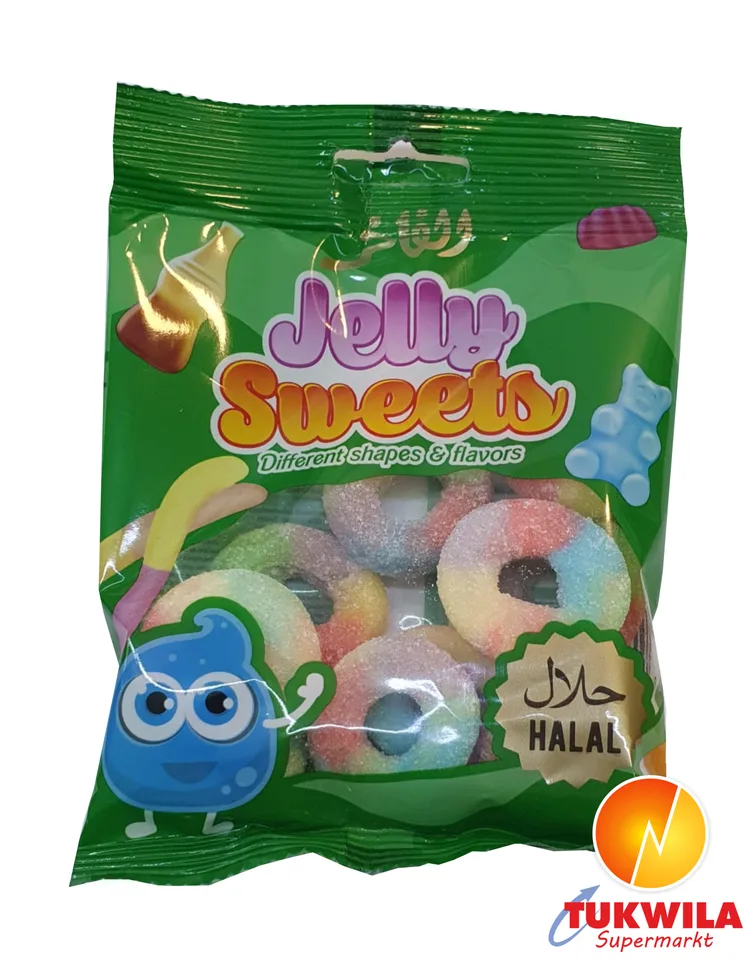 Haribo-Mixed fruits Rings, 65 g
