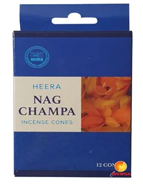 Nag Champa Incense Cones, 12 pcs