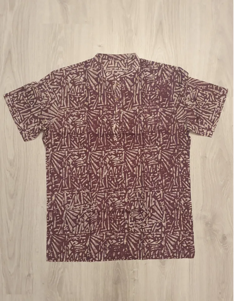 Traditional Desi Fotuya-brown Grameen Printen, 1 pcs