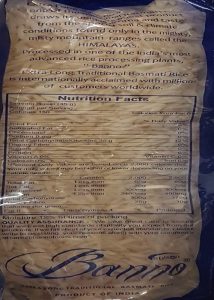 Banno blue Basmati Rice1kg. Tukwila Online Store in Germany