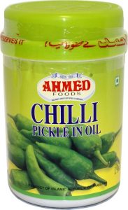 Shan/Ahmed/Heera Green Chilli Achar, Chilli Pickle in oil, 1kg . Tukwila-Zazu online get Grocery Store in Germany. Its reliable trusted and yours desi online Market.