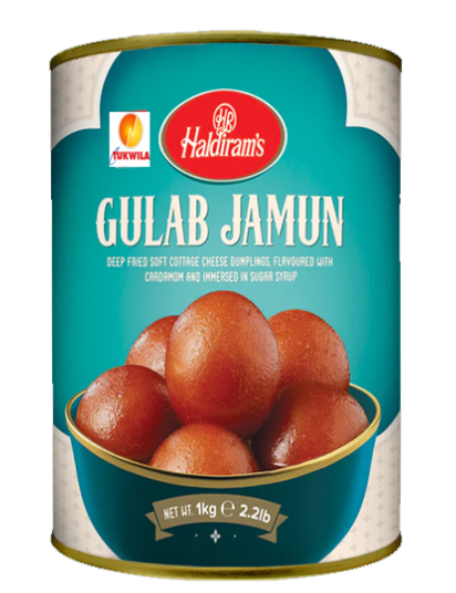 Gulab Jamun in Tin, Haldirams/cft, 1kg - Tukwila - Online Desi Grocery ...