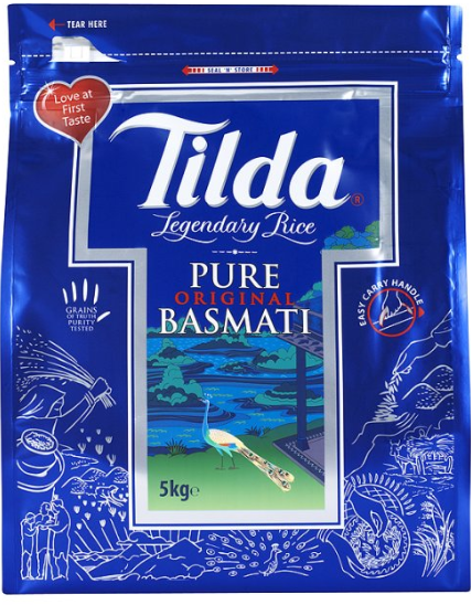 Tilda Pure Original long grain Basmati Rice Reis, Traditional Rice, Pakistani, Bengali, Indian, Tukwila-ZaZu online Grocey Shop in Germany