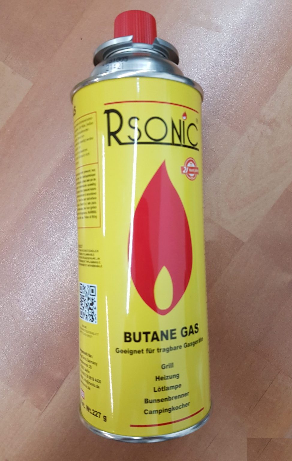 Butane cooking gas bottle/cylinder portable, 237g Tukwila Online
