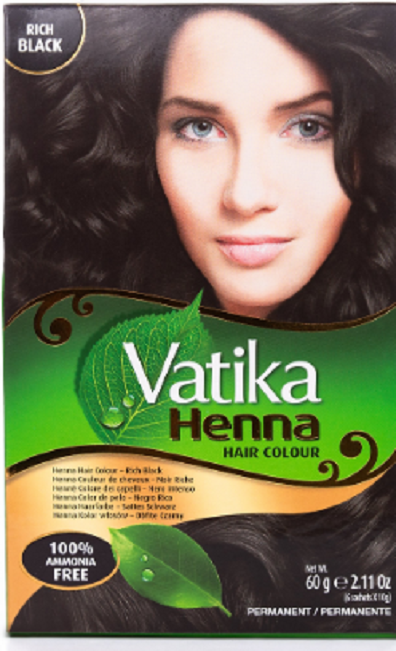 Vatika Henna black, 60g (6pkt) - Tukwila - Online Desi Grocery Store in  Germany