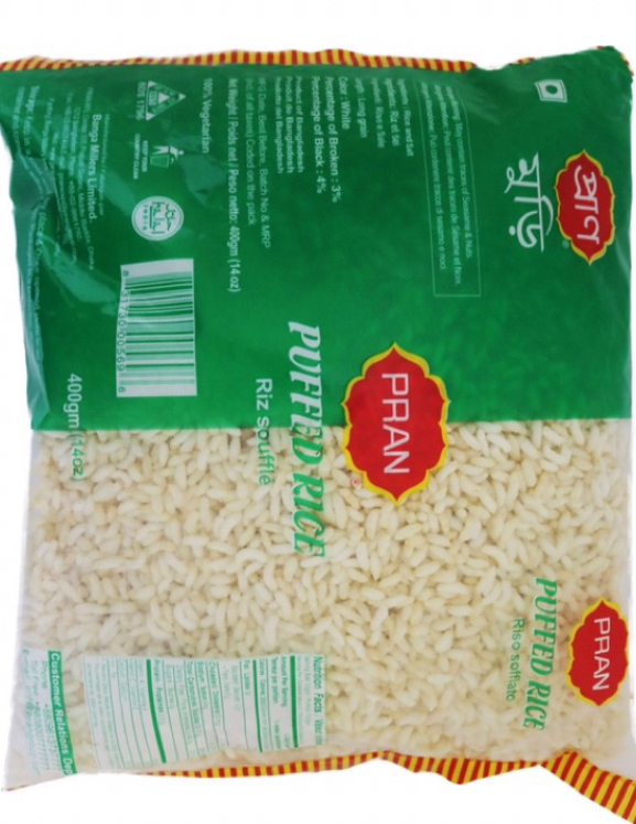 Muri Puffed Rice Ruchi Puffed Rice, Mamra, Bengali Muri, Pran/Danish/Ruchi, 500g - Tukwila ...