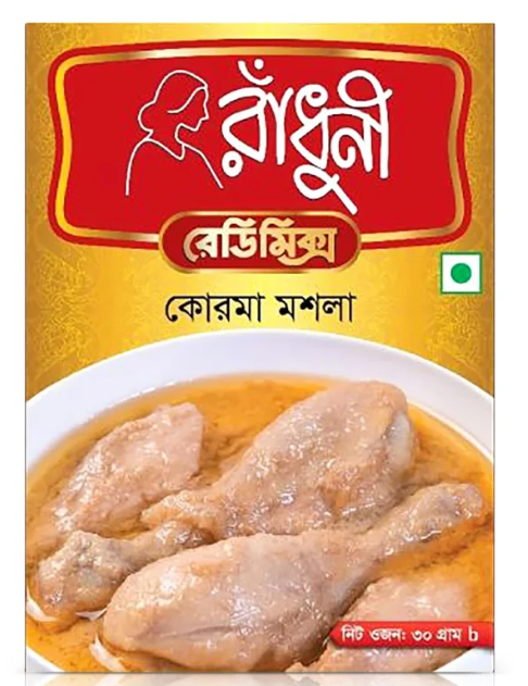 Radhuni Bitter Chicken Korma Masala, 40g, Tukwila Online Desi